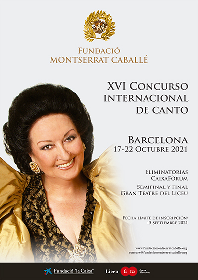 XVI CONCURS INTERNACIONAL DE CANT MONTSERRAT CABALLÉ